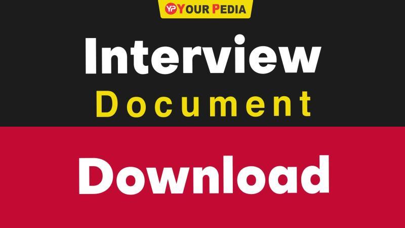 Interview Document PDF