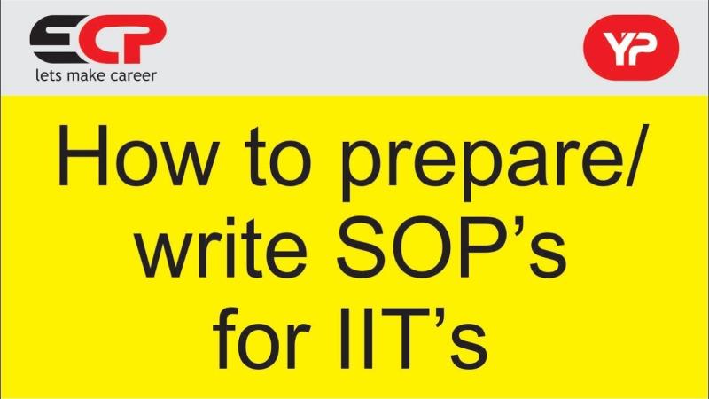How to Prepare/Write SOP for IIT's