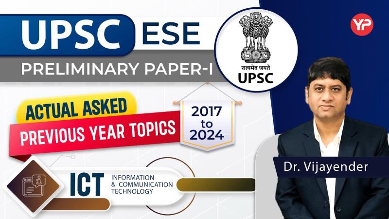 ICT Important Topics ESE Prelims Paper-1