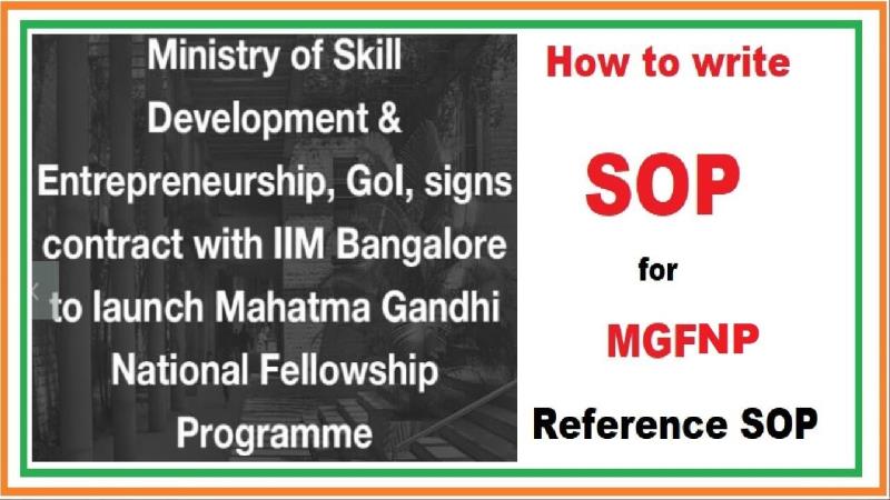 How to write SOP for MGNFP | Reference SOP attached