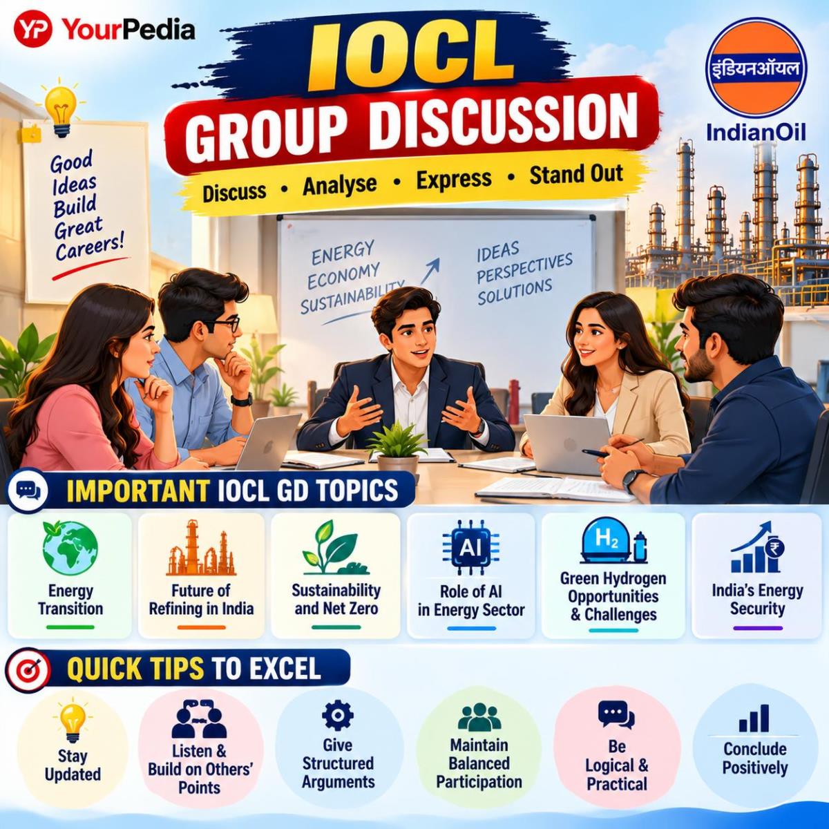 IOCL Group Discussion Topics and Preparation