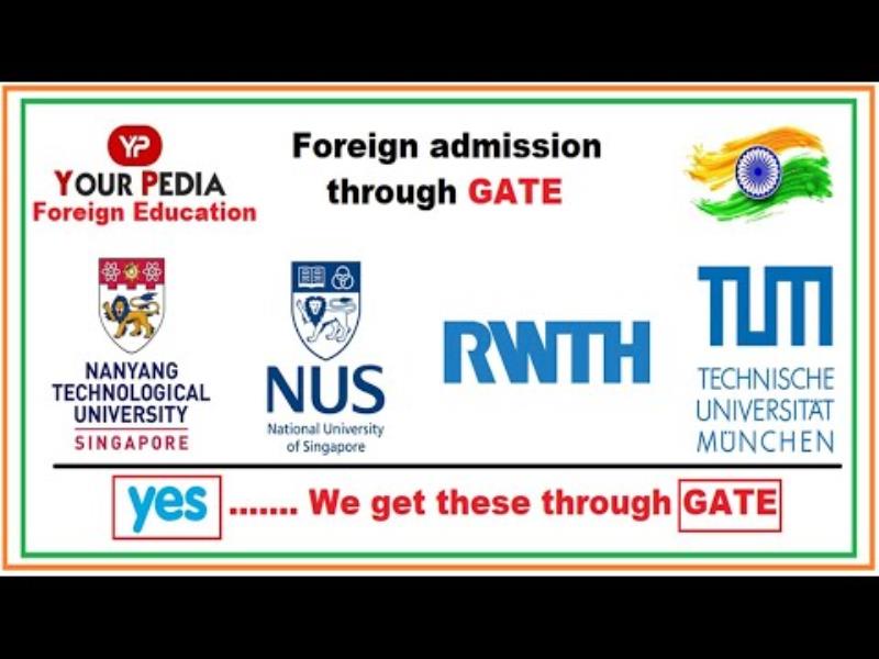 NTU , NUS Singapore Admissions Through GATE